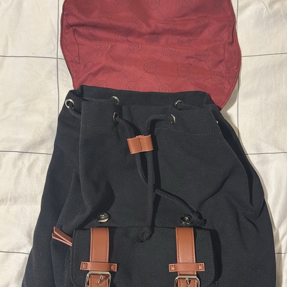 gaston luga canvas/leather backpack - Picture 2 of 3